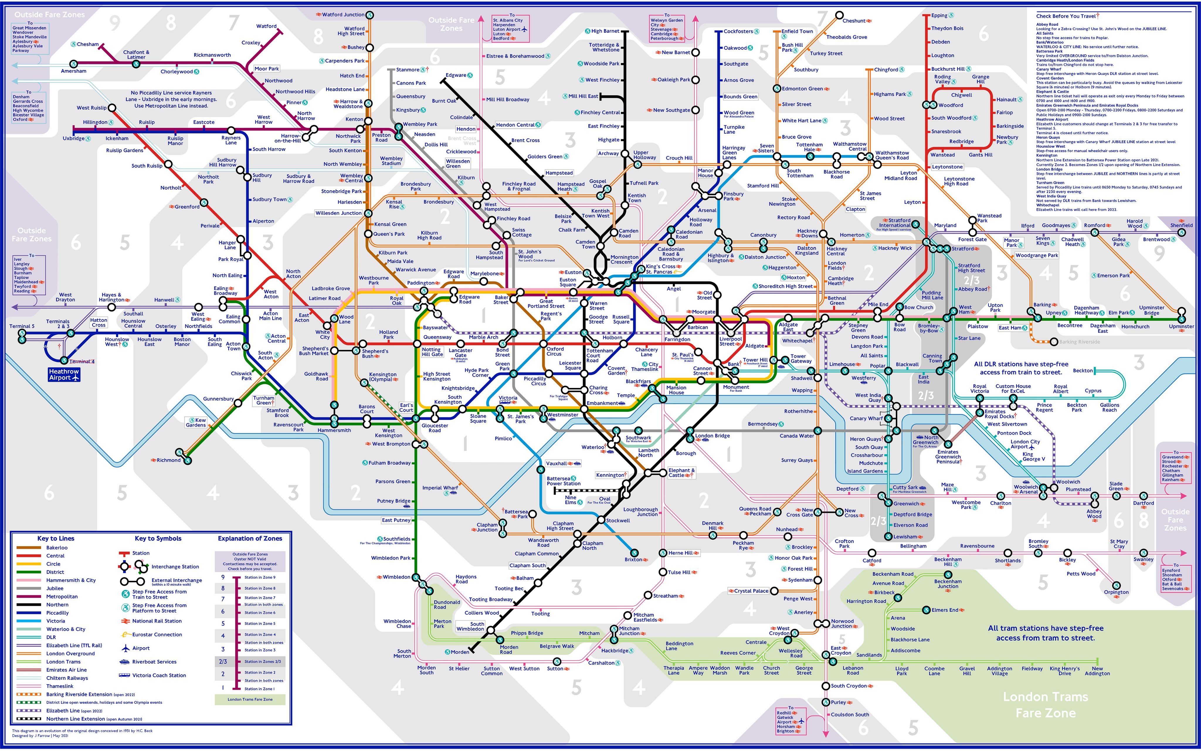 London Underground tube maps alternative